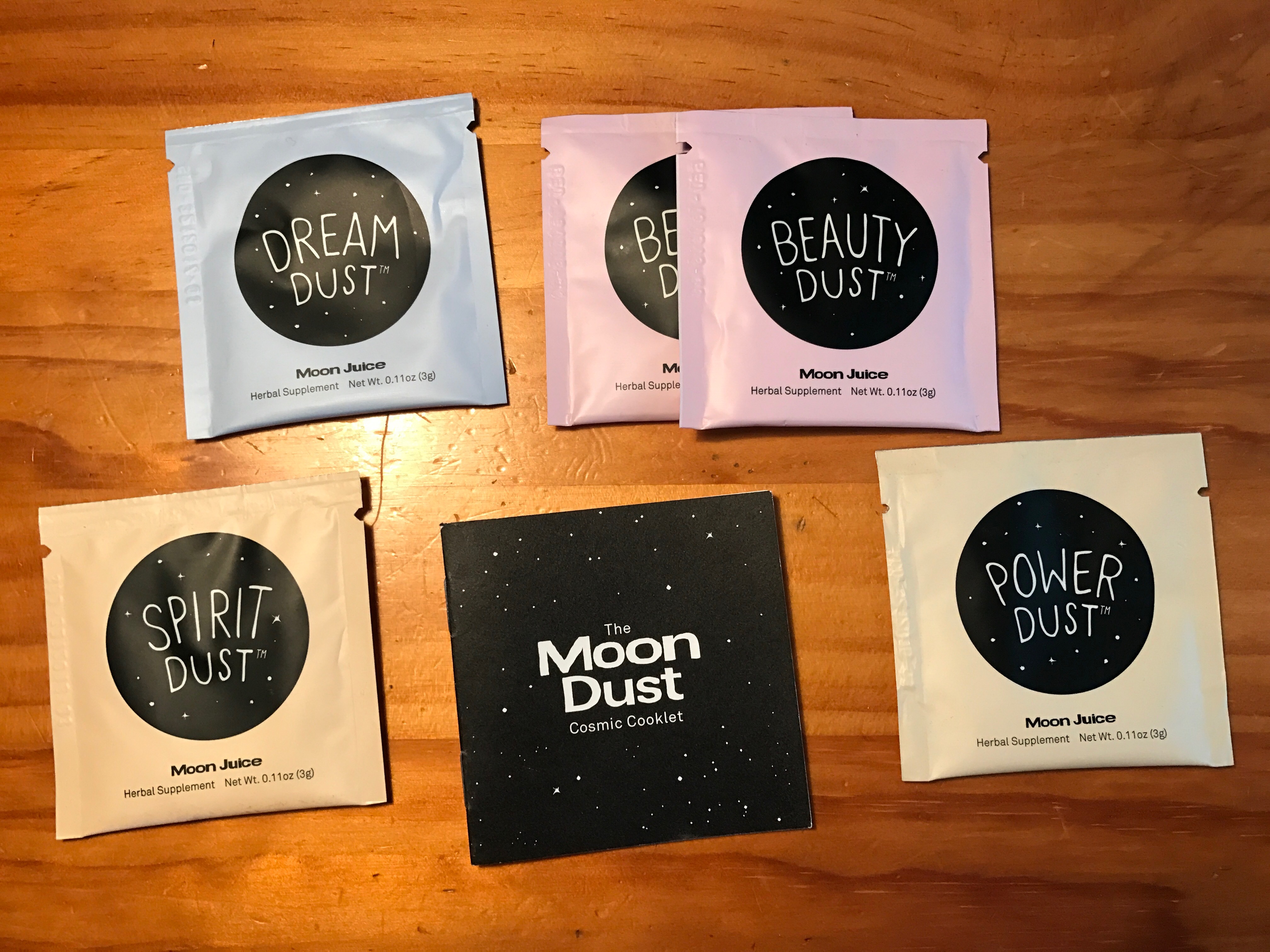 Moon Juice Dust 5 Sampler Sachets Organic Beauty Lover 