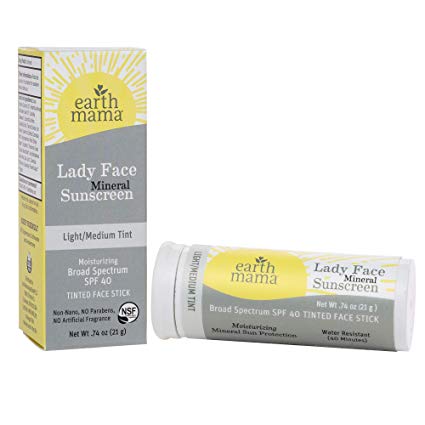 earth mama organic ladyface sunscreen stick