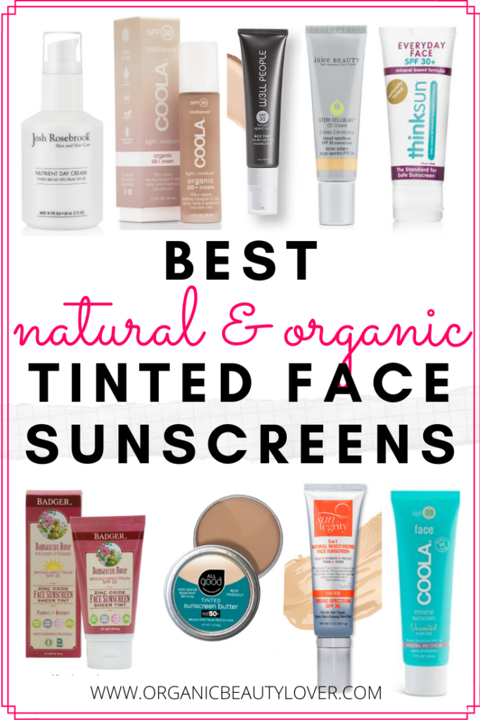 Organic deals sunscreen face