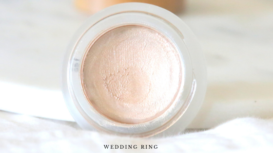 venus organics highlighter swatches wedding ring