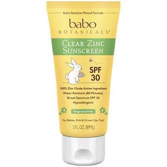 Babo botanicals clear zinc sunscreen