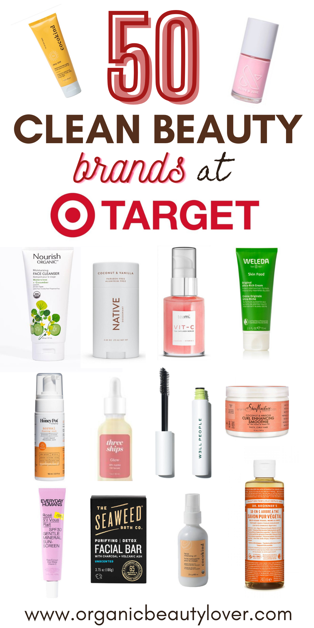 Best Clean Beauty Brands at Target: 50 Natural Brands - ORGANIC BEAUTY 