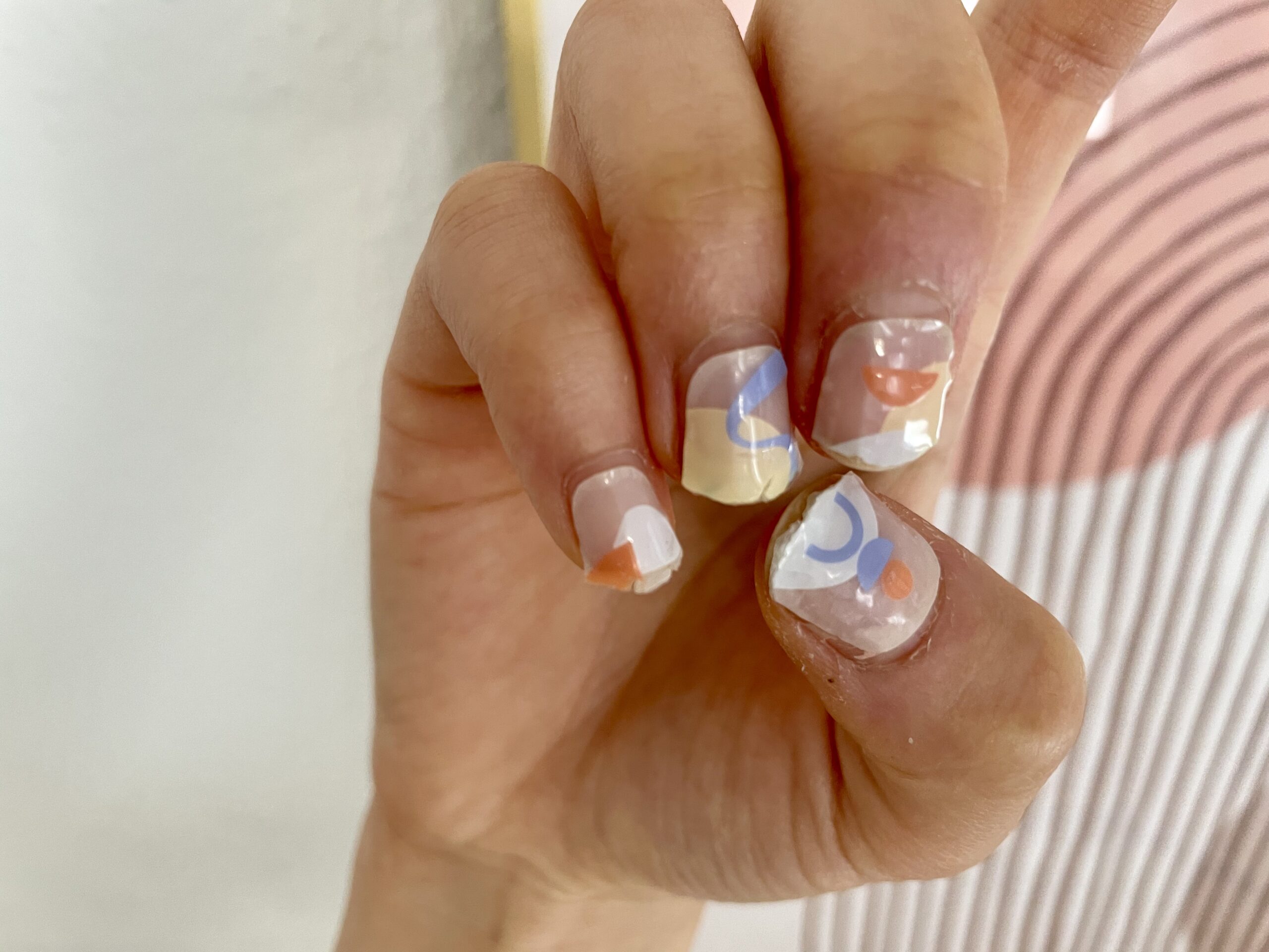 Manime gel sticker nails