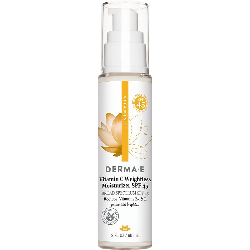 Derma e vitamin c weightless moisturizer spf 45