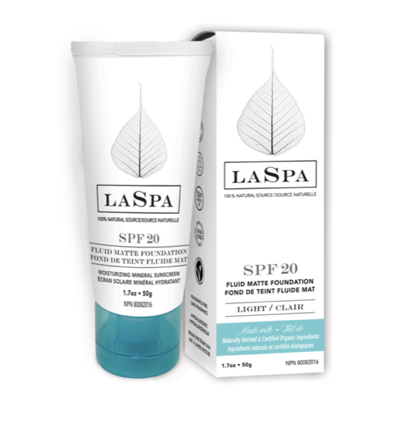 Laspa naturals fluid matte foundation spf 20