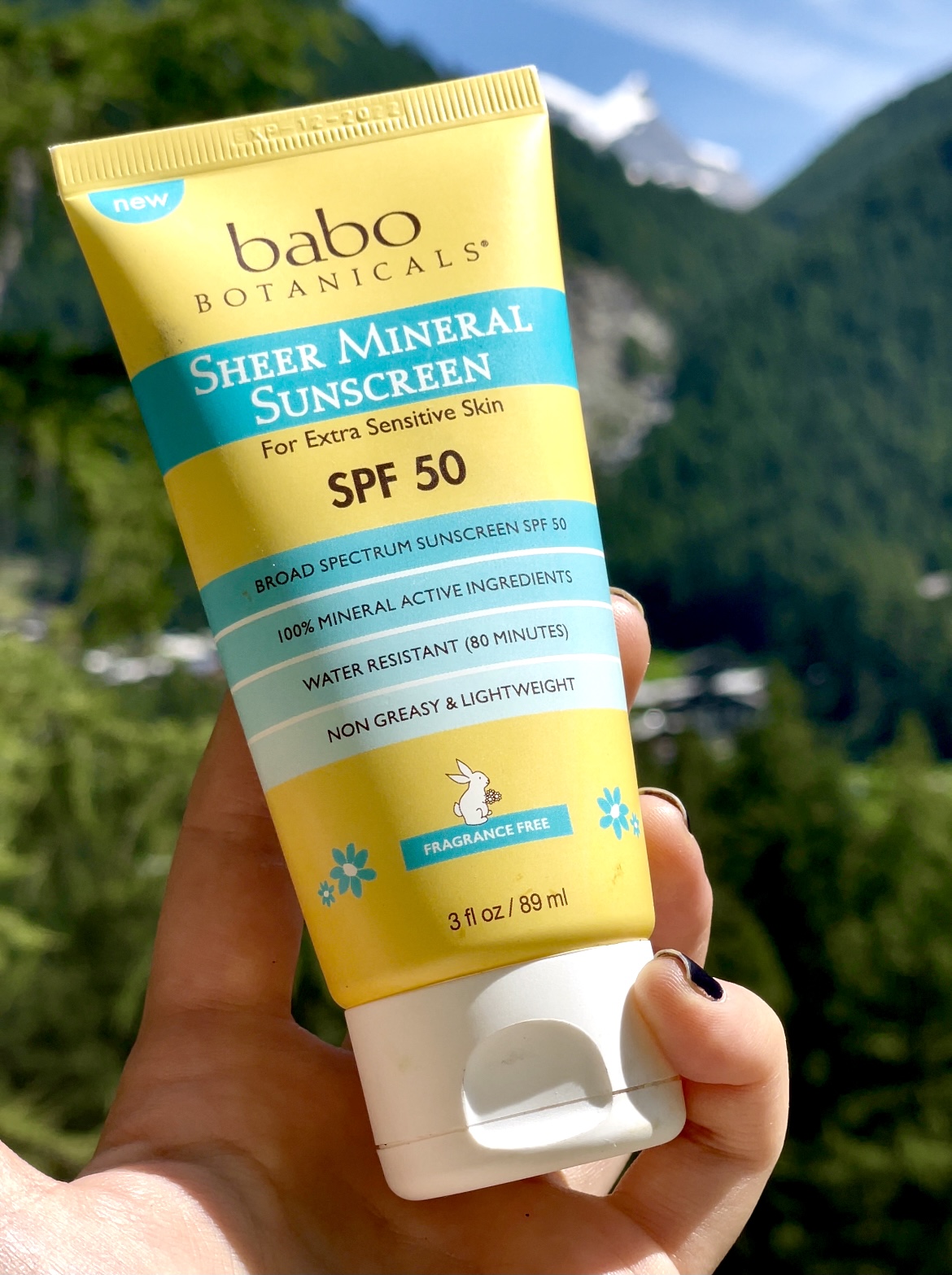 Babo botanicals sheer mineral sunscreen