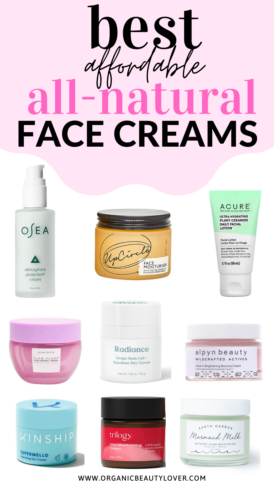 Best natural face moisturizers