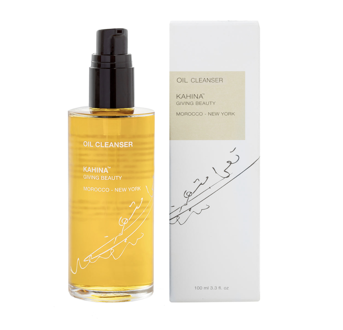 Kahina giving beauty oil cleanser