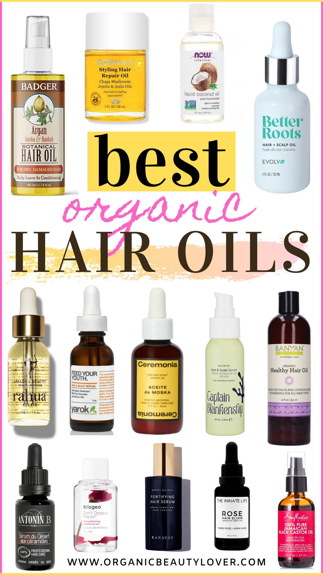 Best clean natural hair oils