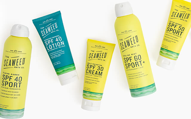 The seaweed bath co sunscreens