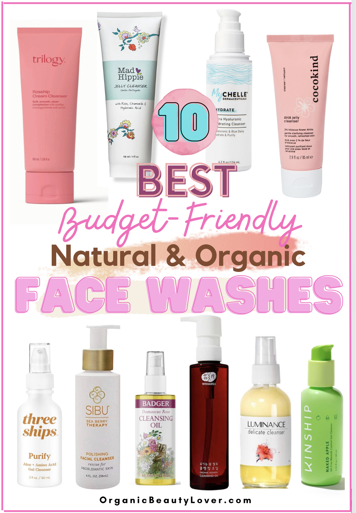 Best organic face washes