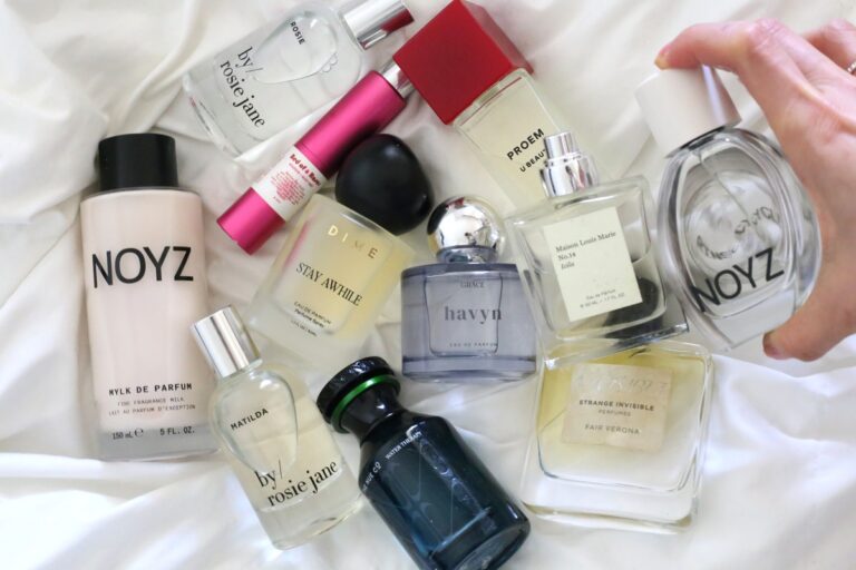 nontoxic perfume for summer noyz maison louis marie dedcool strange invisible by Rosie Jane dime beauty