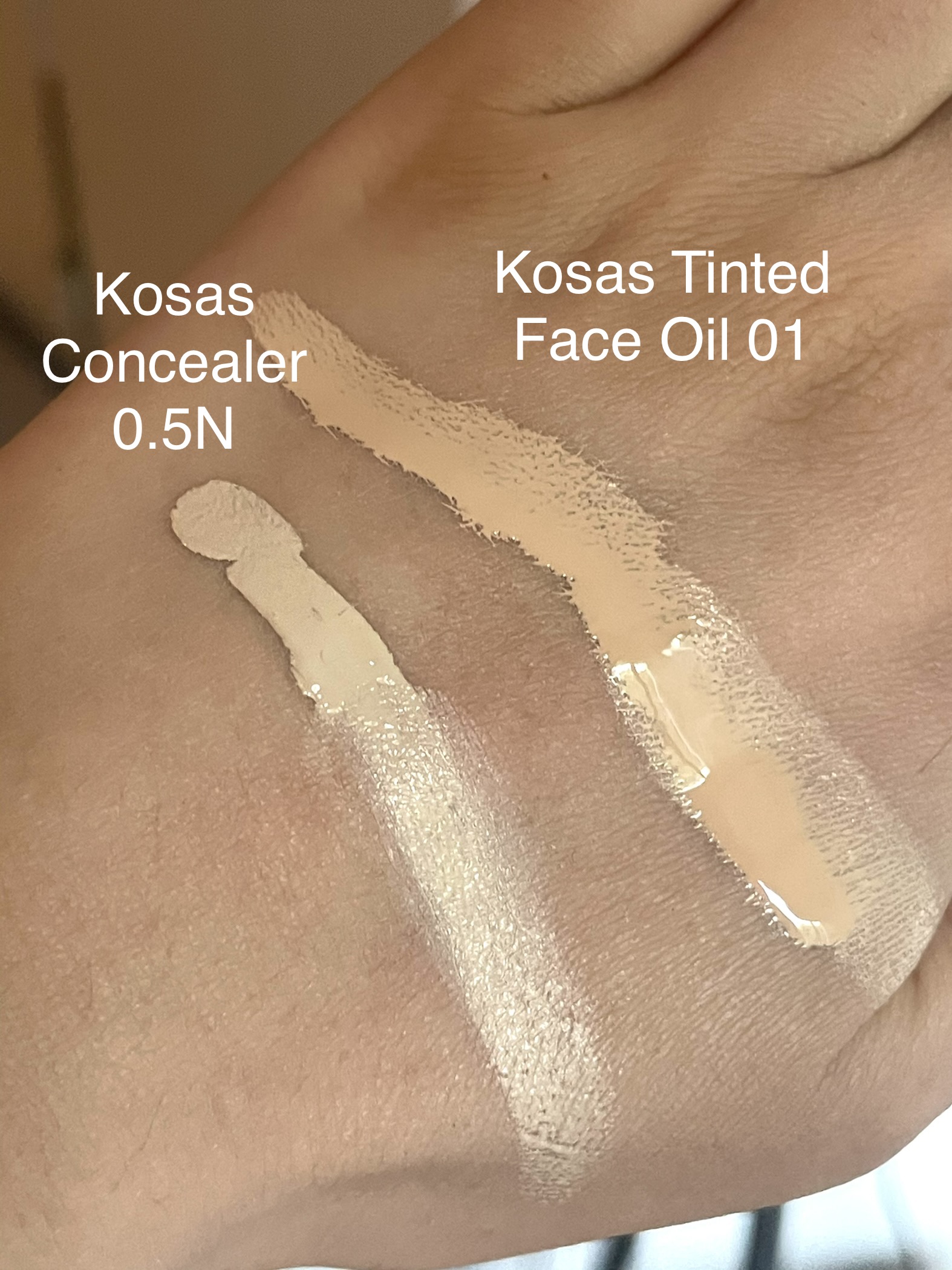 Kosas swatches