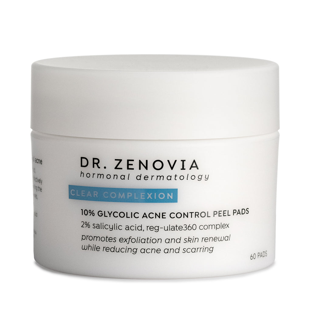 Dr zenovia 10% glycolic acid acne control peel pads