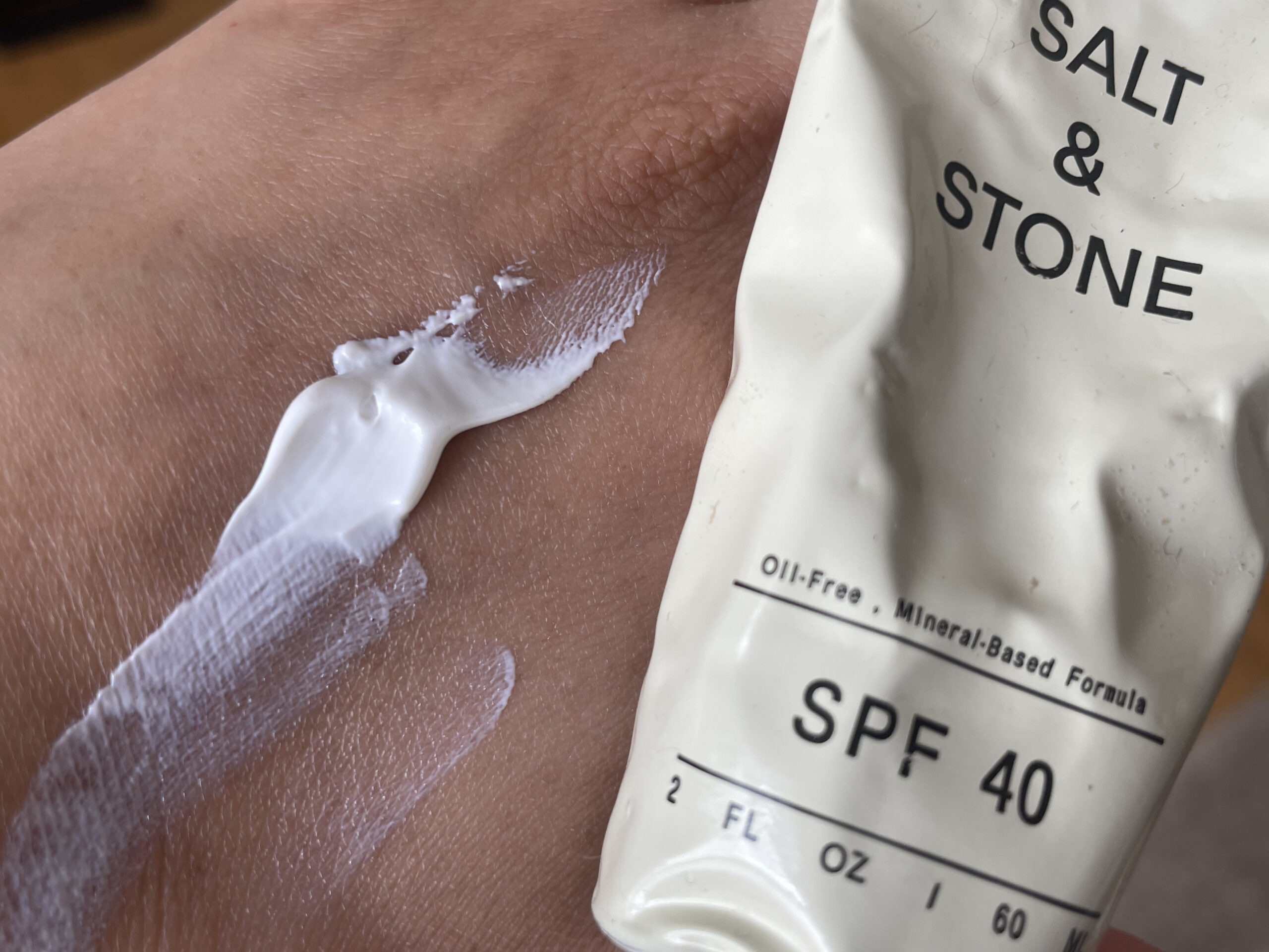 Salt and stone sunscreen