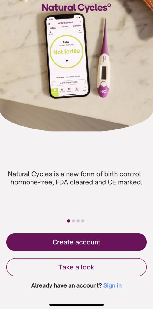 natural cycles birth control app