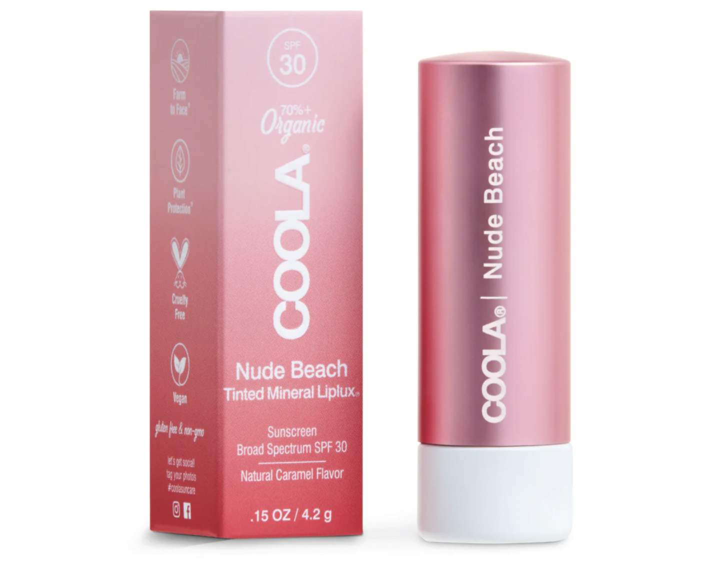 coola Organic Tinted Lip Balm Sunscreen SPF 30