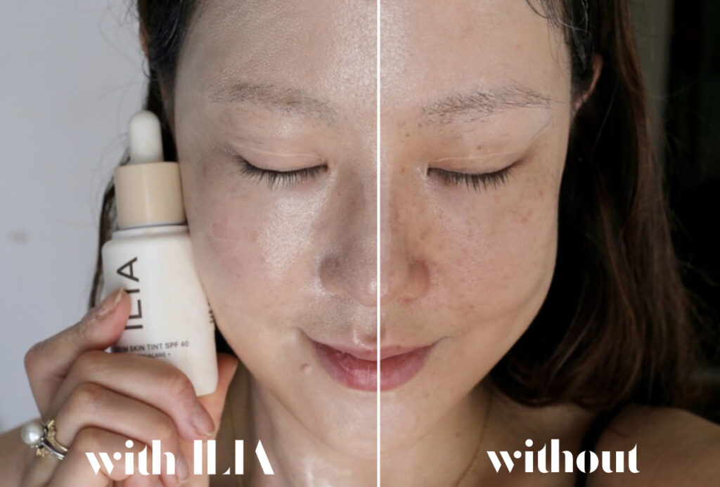 ilia super serum skin tint before and after