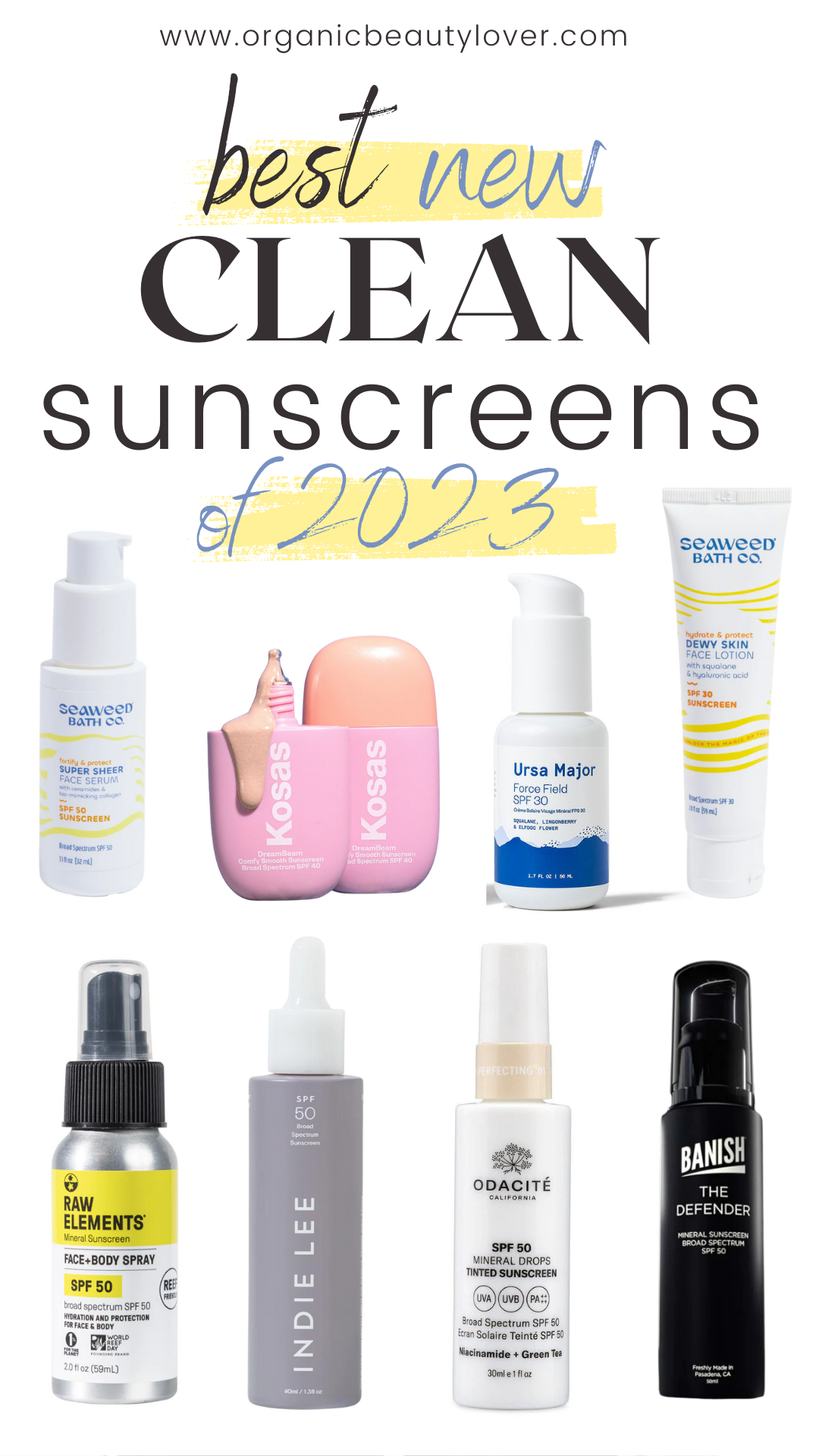10 New Clean Mineral Sunscreens of 2023
