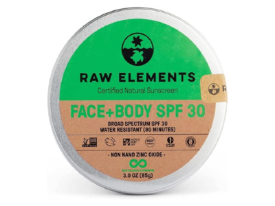 Raw Elements Face and Body Natural Mineral Sunscreen Tin
