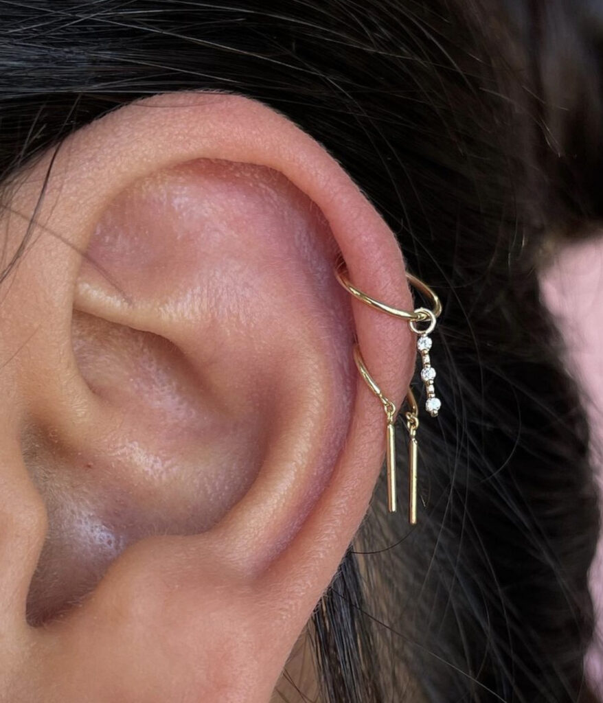 ear piercing types