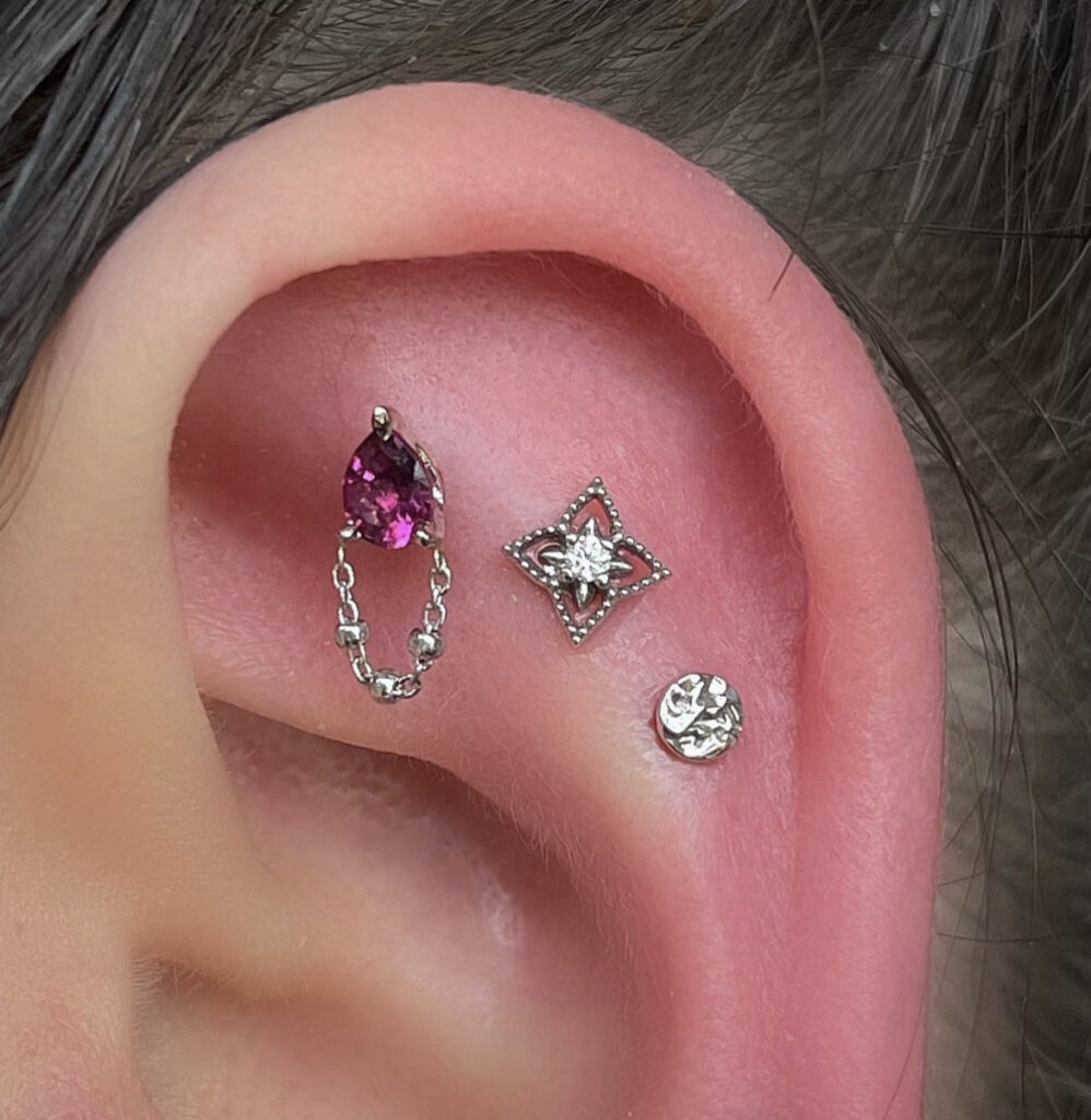 different types ear piercing