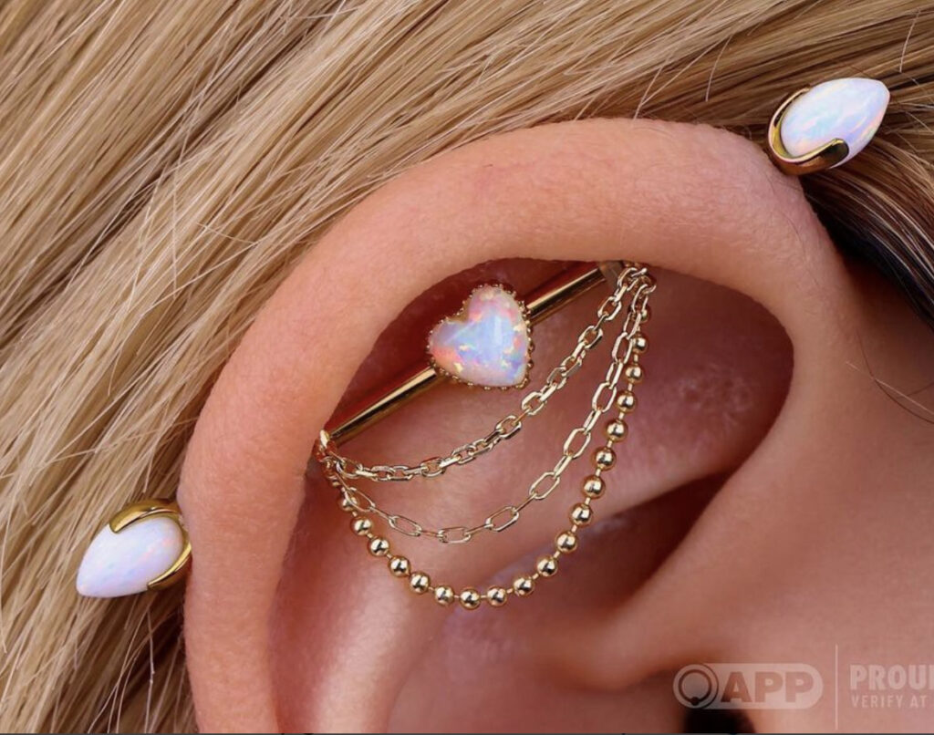 different types ear piercing