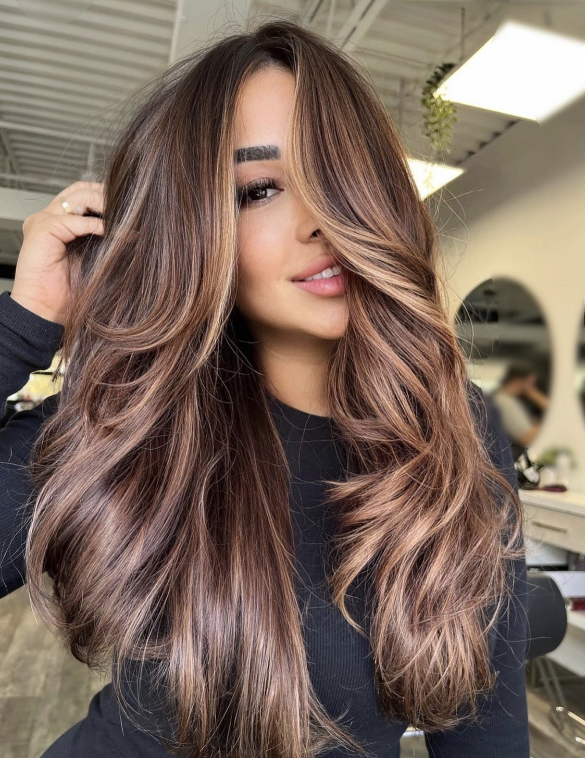 balayage brown hair