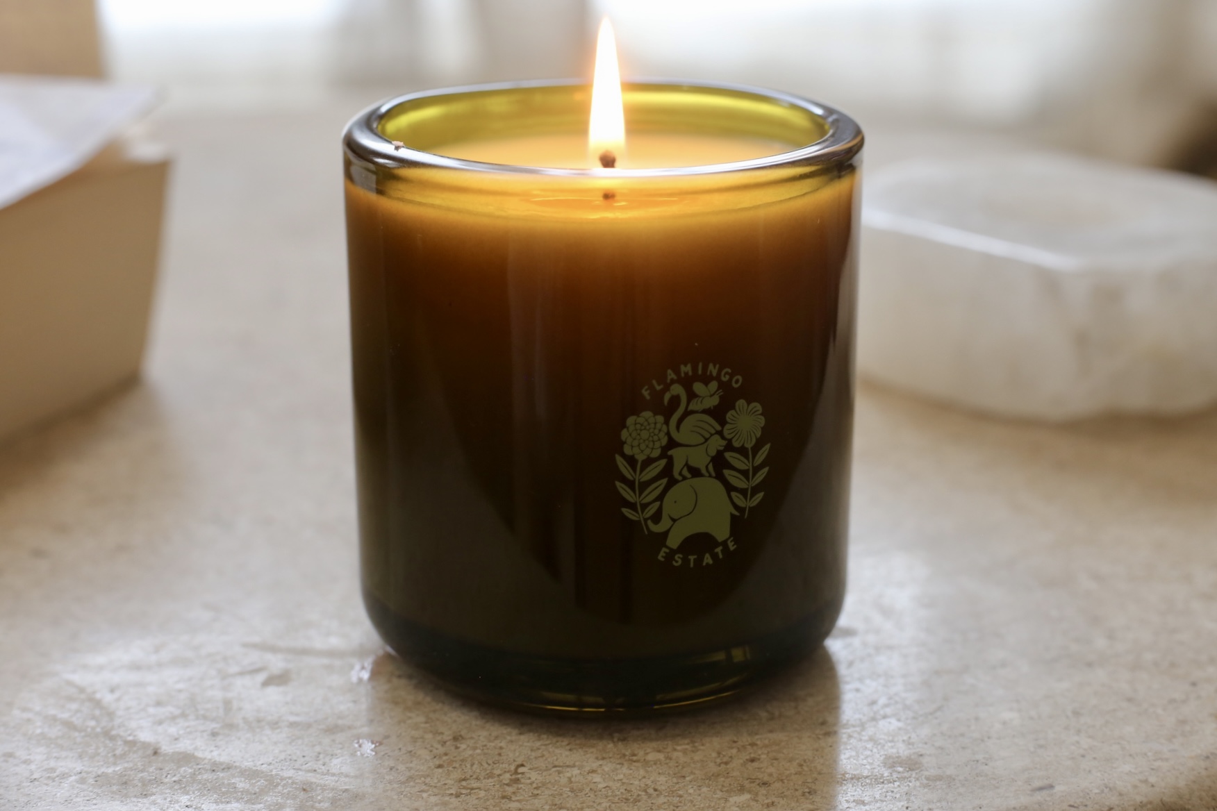 flamingo estate candle