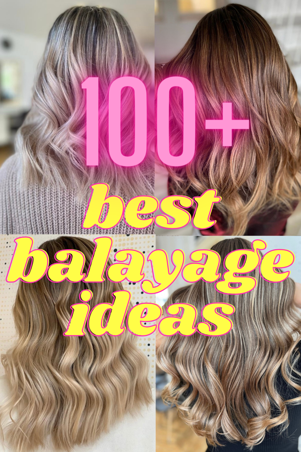 100 Balayage Highlights for Blondes & Brown Hair