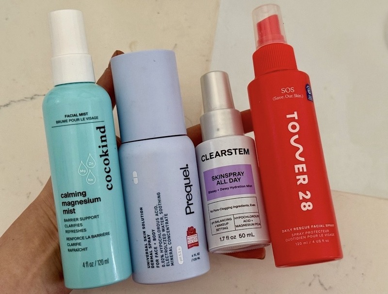 face toner Cocokind mist prequel spray clearstem tower 28