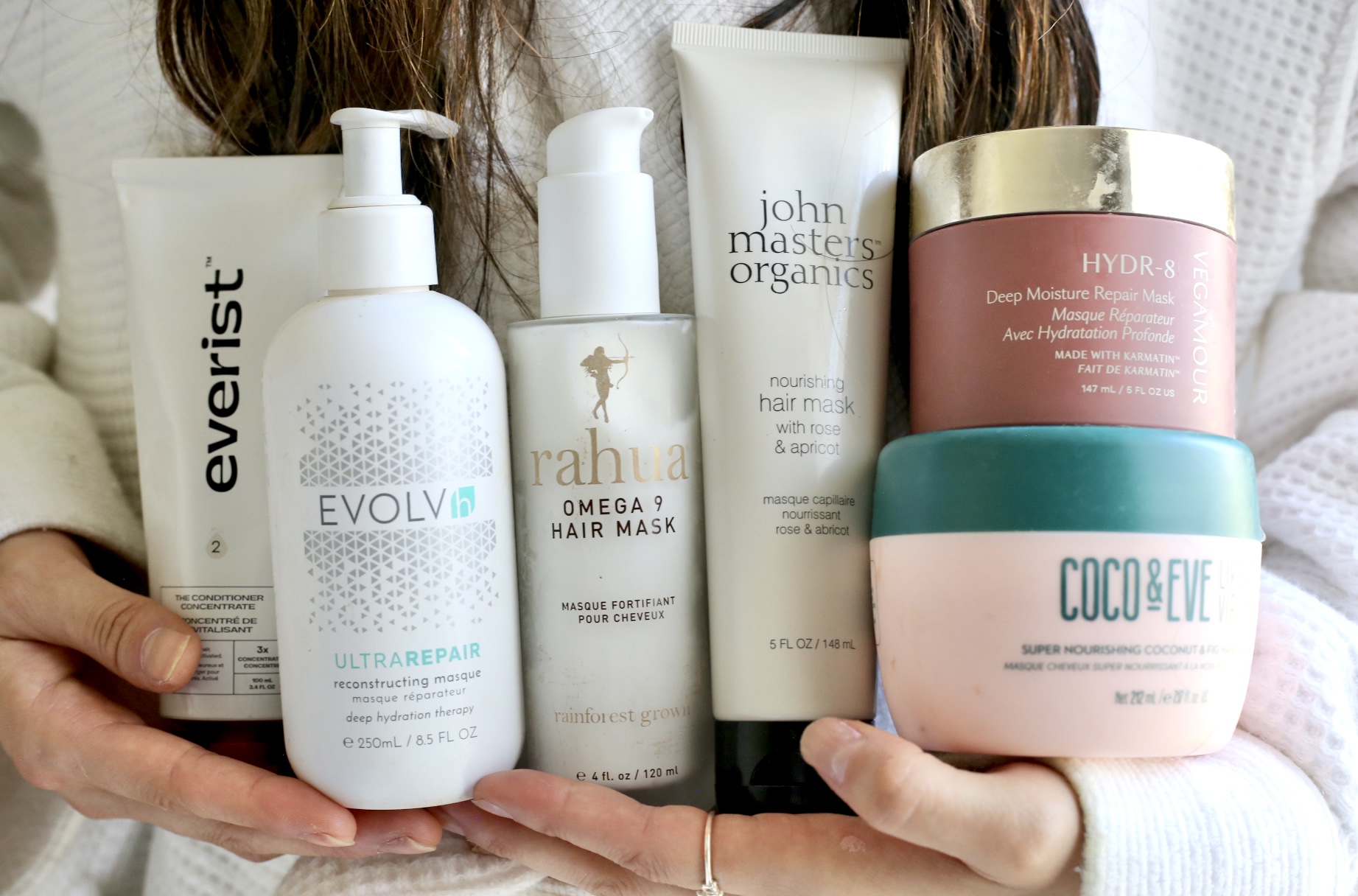 organic hair masks evolvh Everest rahua coco eve vegamour John masters organics innersense sheamoisture ceremonia