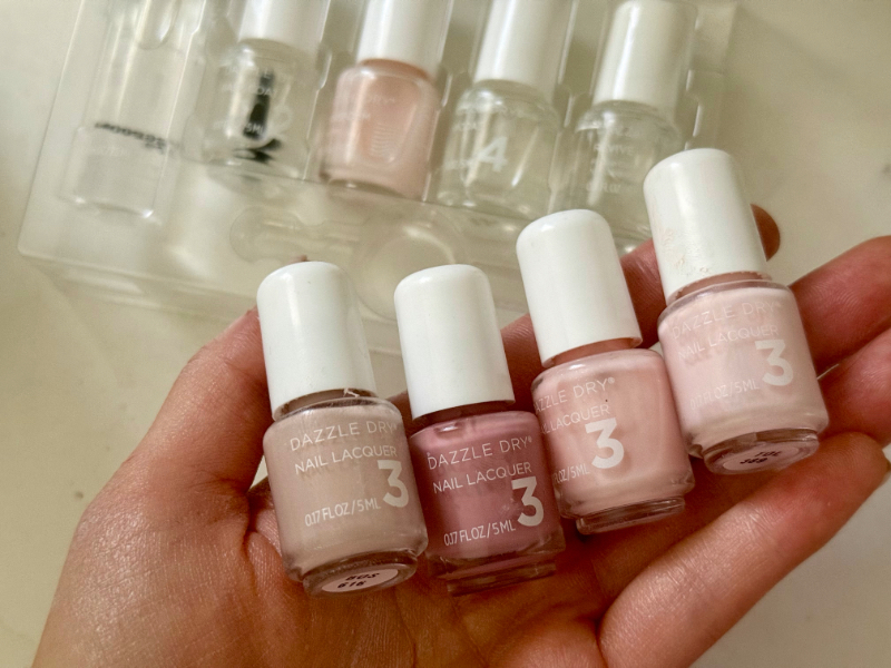 dazzle dry nail polish At the Altar Mini Flight nude