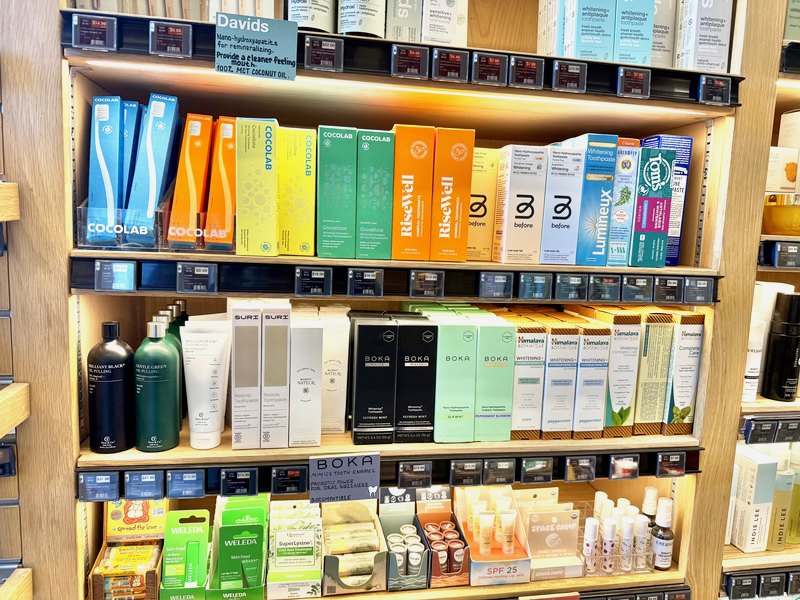 non toxic toothpaste natural in store fluoride free