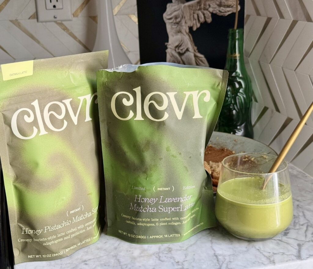 Clevr Blends Honey Pistachio Matcha SuperLatte lavender