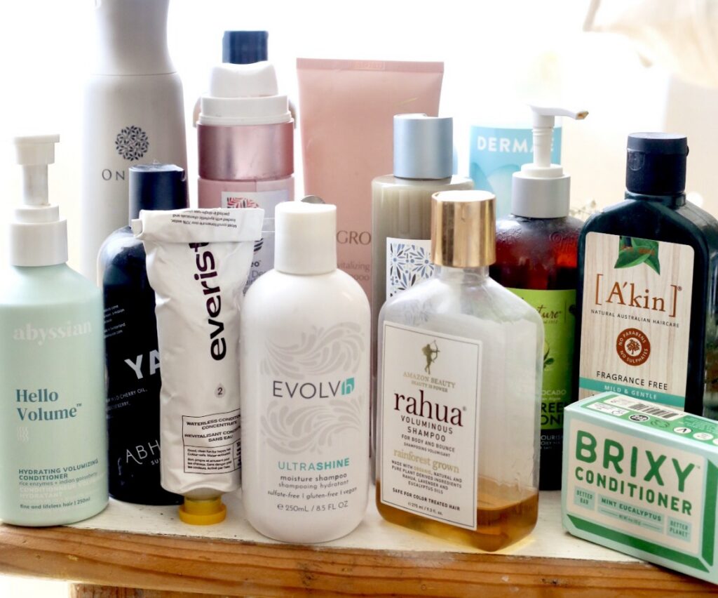 Clean shampoo and conditioner nontoxic hair products