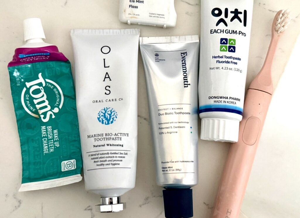 non toxic toothpaste natural ingredients fluoride free
