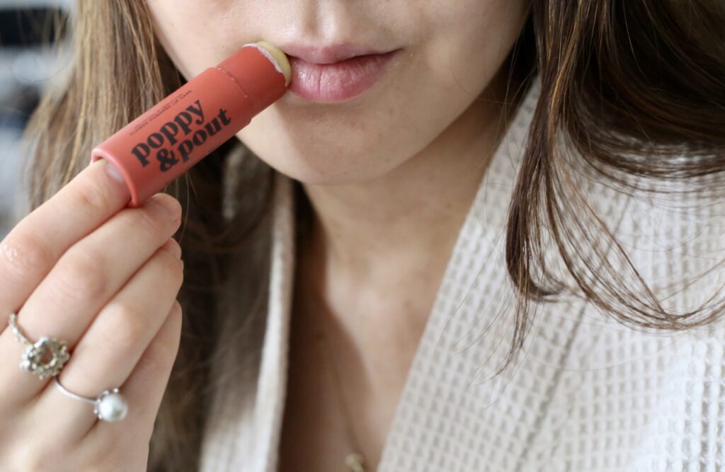 poppy pout natural lip balm