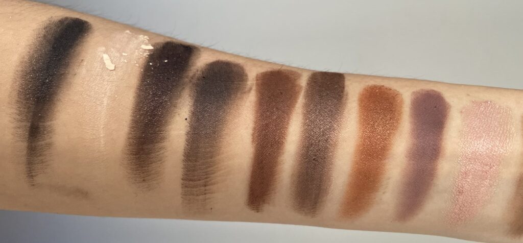 honest beauty eyeshadow palette swatches