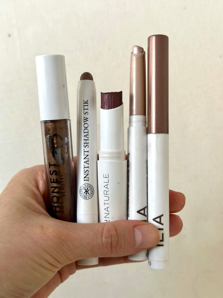 clean eyeshadow sticks made with natural ingredients
