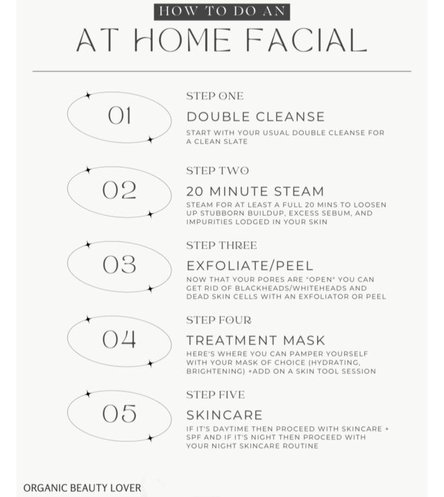 How I do an At-Home Facial in 5 Steps (for glowing skin) - ORGANIC ...