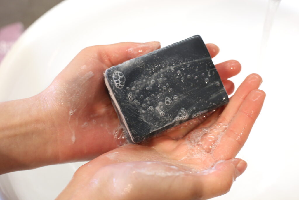 cleo coco soap bar vegan zero waste activated charcoal natural