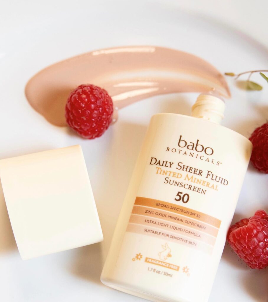 babo botanicals tinted mineral sunscreen