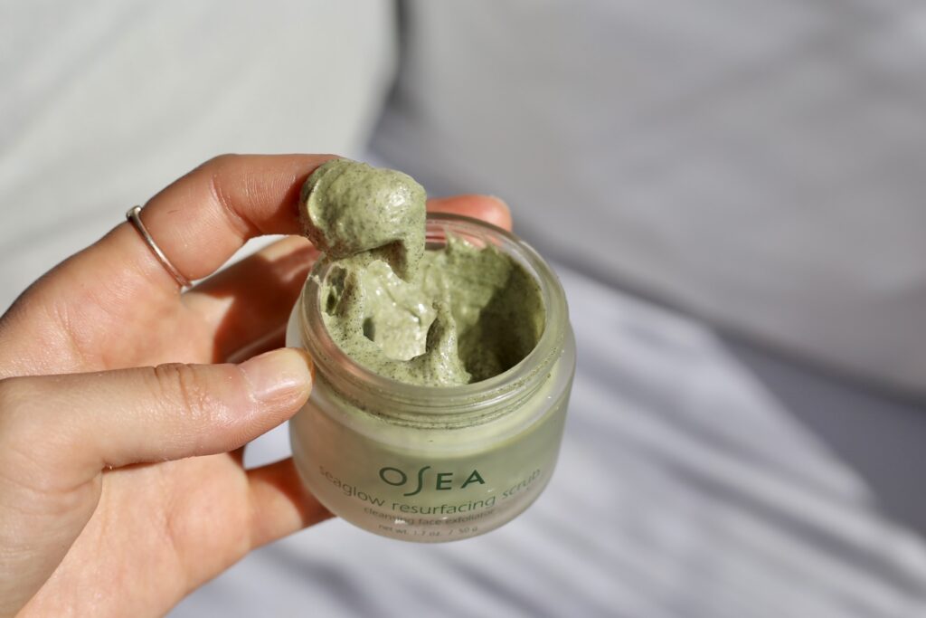 osea seaglow face scrub natural organic