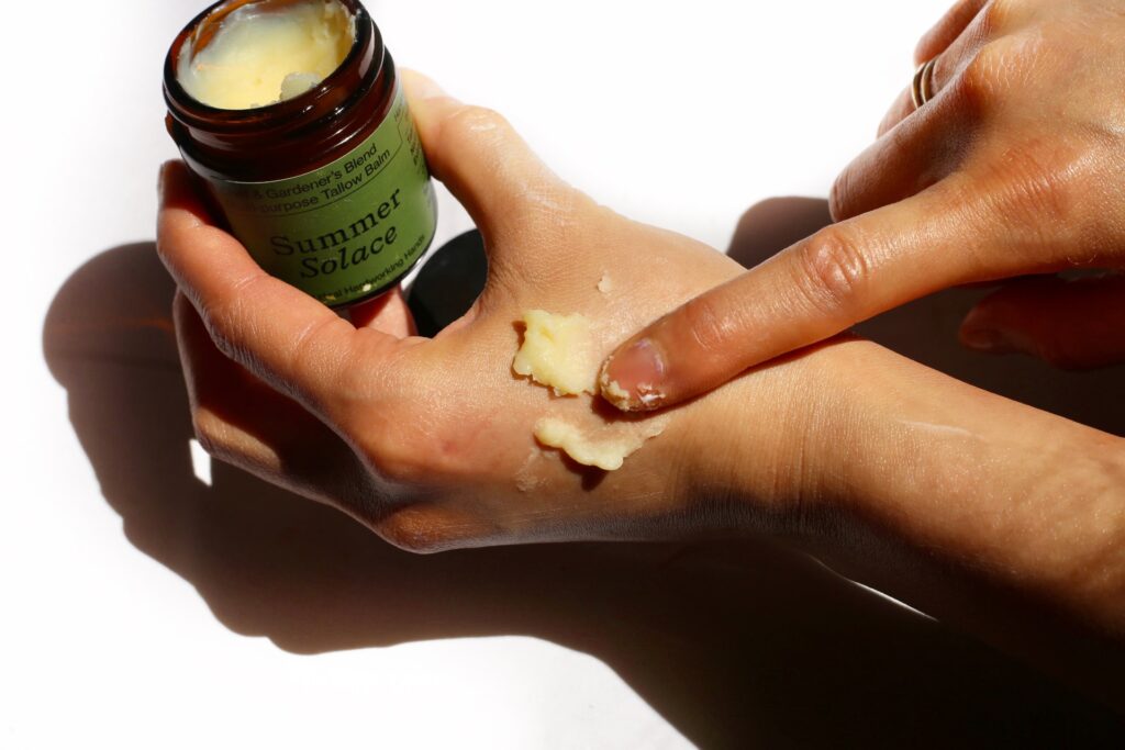 summer solace tallow balm for hands