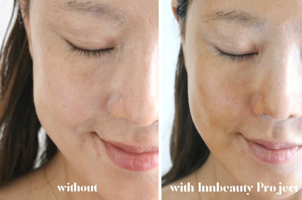 innbeauty project face glaze bronze before and after