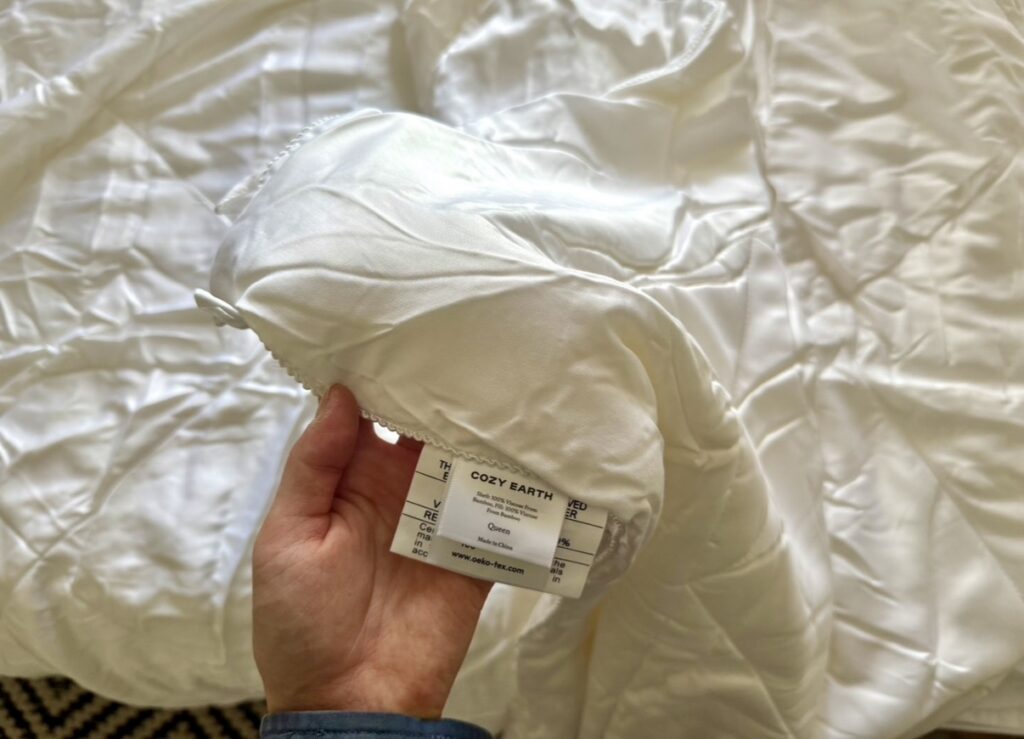 Cozy Earth Bamboo Comforter non toxic certified