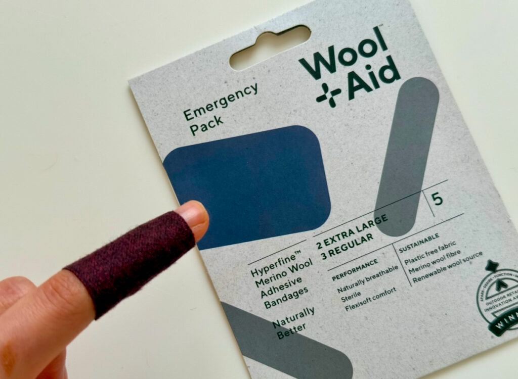 plastic free bandaid wool aid