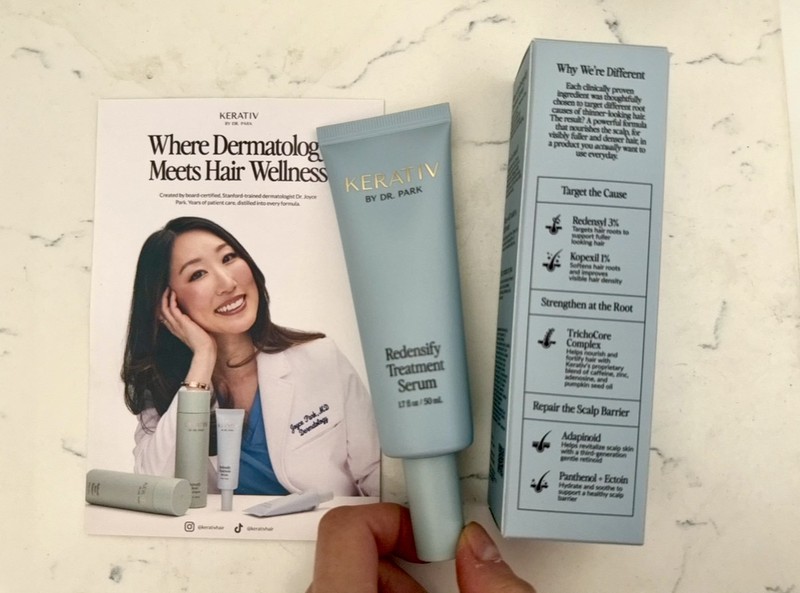 teawithmd joyce pakr hair brand kerativ redensify treatment serum hair growth dr park