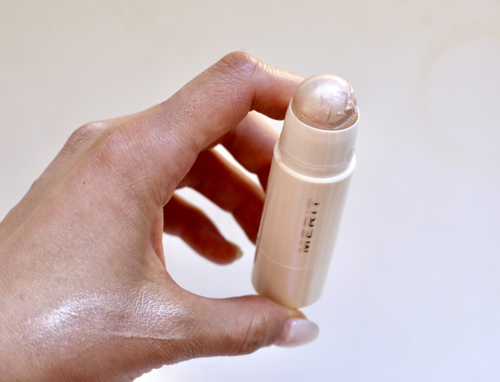 merit beauty hghlighter stick clean